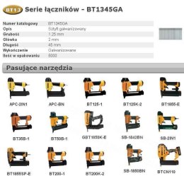 BOSTITCH Sztyfty BT13 45mm 5000 szt.