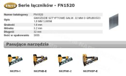 BOSTITCH Sztyfty FN1520 25` 32mm 3600 szt.