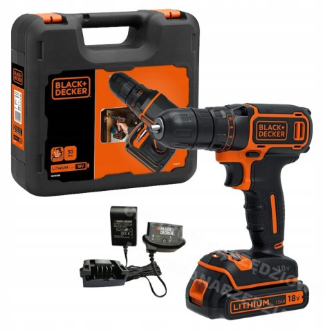 BLACK&DECKER Wkrętarka 18V 1x1,5Ah