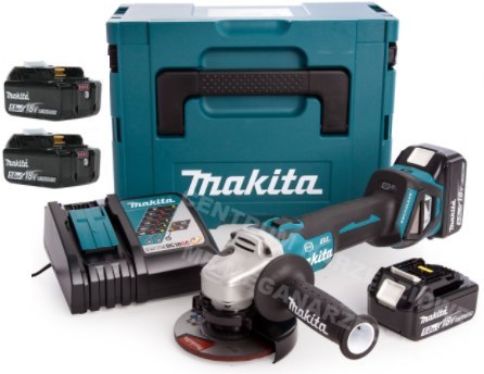 MAKITA Szlifierka kątowa 125 mm 18V 3x5,0Ah DGA513RTJ