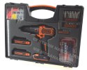 BLACK+DECKER WKRĘTARKA UDAROWA 18V 2x1,5Ah LI-ION + AKCESORIA + ORGANIZER