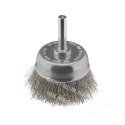 IRWIN BUTT BRUSH WITH MANDREL 50mm stainless steel wire diameter for metal and steel