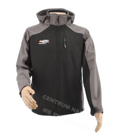 AWTOOLS Kurtka softshell bluzaT4/ szaro-czarna/ XXL