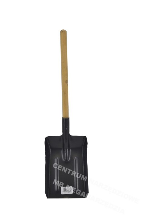 Coal shovel with wooden handle