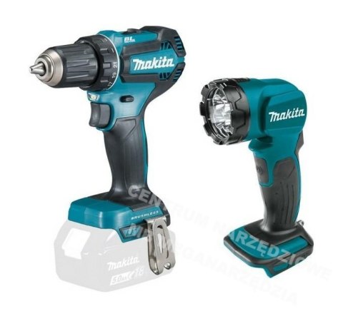 MAKITA Zestaw combo 18V Wkrętarka DDF485 + latarka DML815 3x3,0Ah