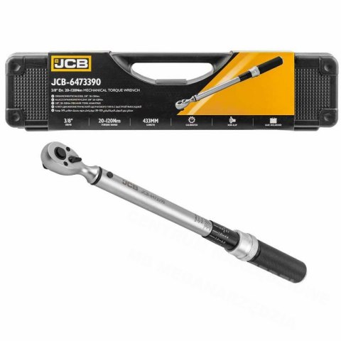 JCB Torque wrench 3/8" 20-120Nm