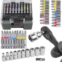 ROCKFORCE RF-2411-5 Ratchet + Bits + Sockets Set 41 pieces