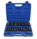 Impact socket set 1/2" 20pcs 10-38mm