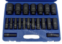 Impact socket set 1/2" 20pcs 10-38mm