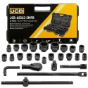 JCB Impact wrench set 26pcs. 3/4" - 1" 6 angle. (17-65mm)