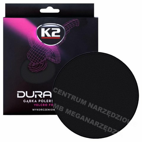 K2 Finishing sponge, soft. Duraflex - black Velcro sponge