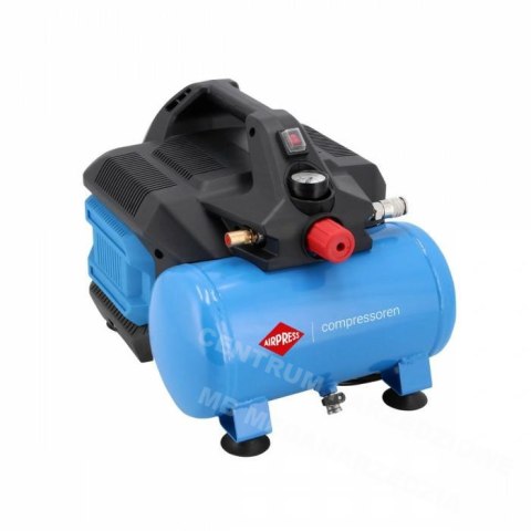 AIRPRESS Compressor LMO 6-126 6L/1.5HP oil-free 215 L/min.