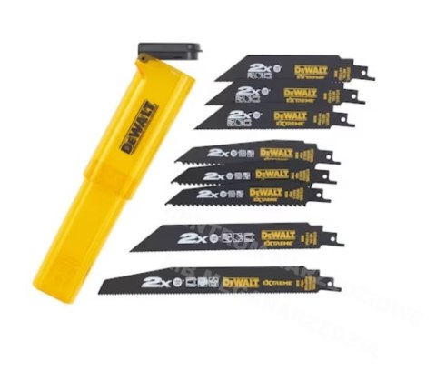 DEWALT Wood & Metal Saw Blade Set mix 8pcs. extreme + cassette