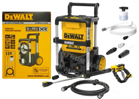 DEWALT DCMPW1600N Myjka ciśnieniowa akumulatorowa 2x18V 110bar Bezszczotkowa