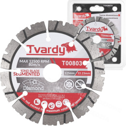 TVARDY Tarcza diamentowa segmentowa 125x12x22,23mm