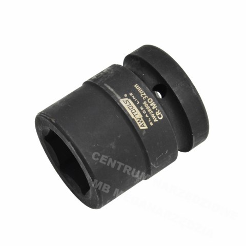 AWTOOLS Hex Impact Socket 1" Short 30mm BLACK LINE