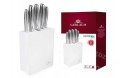 GERLACH Set of knives in a block of 5 pcs. Modern White