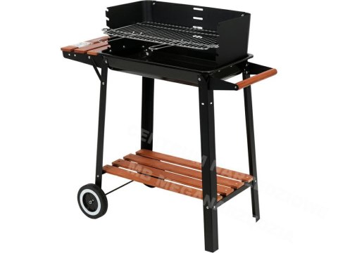 LUND GRILL Węglowy z półką, ruszt 48x26.5cm