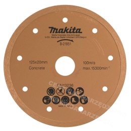 MAKITA Tarcza diamentowa 125mm x 20mm pełna do DCC500,4101RH