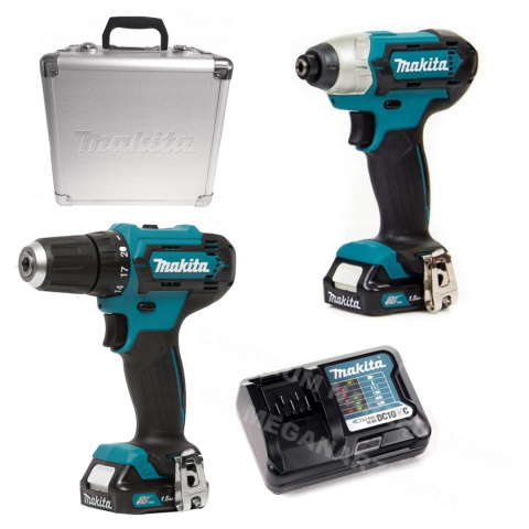 MAKITA Screwdriver and Impact Driver Combo Set 12V CLX224X (DF333D+TD110D) 2x1.5Ah