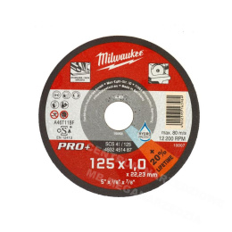 MILWAUKEE Metal Disc 125x1x22.2 mm PRO+ INOX A46M11BF